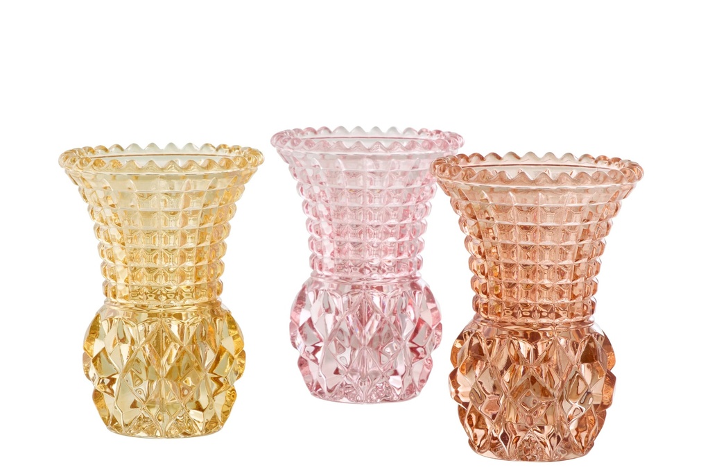 Tealight Holder Glass Multi Assortment