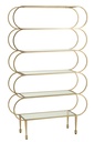 Ladder Shelf Rounded Corners Glass