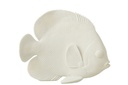 Fish Flat Polyresin White L