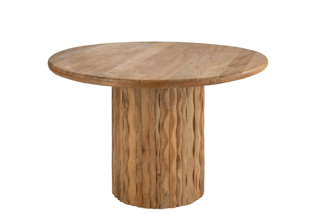 Dining Table Curve Round Wood