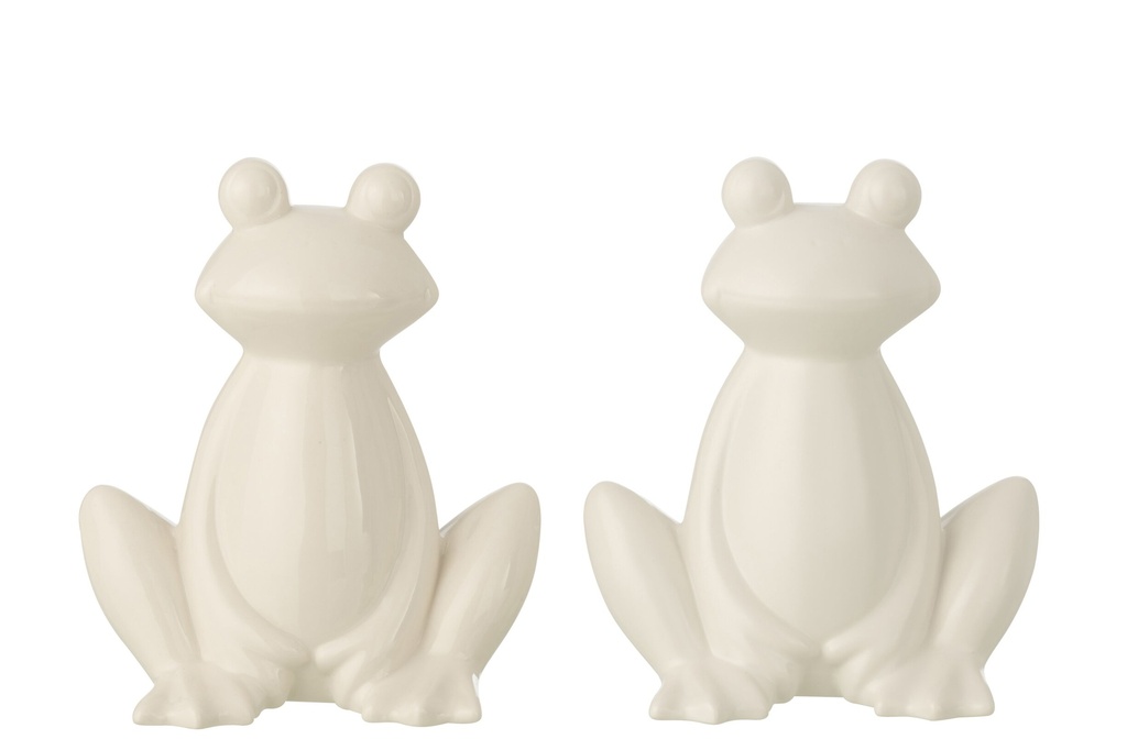 Frog Porcelain White Assortment Of