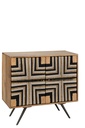 Cabinet Weaved Thread Design Wood