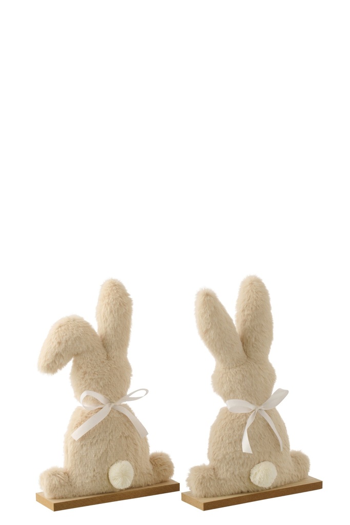 Rabbit Polyester Beige Medium Assortment