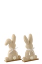 Rabbit Polyester Beige Medium Assortment