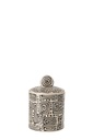 Jar Decorative Pattern Ceramic Off-White/Black