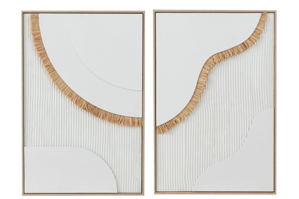 Painting Straw Canvas White Assortment