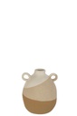 Vase Ear Ceramic Beige/Light Brown