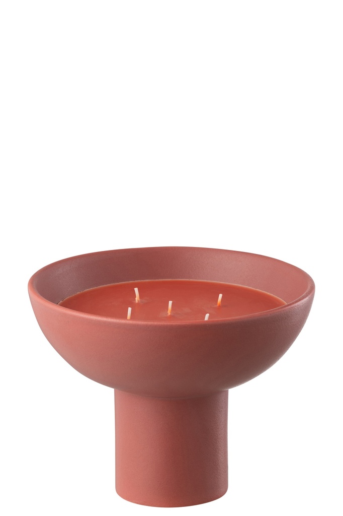 [45506] Scented Candle Ceramic Cup Red-12H