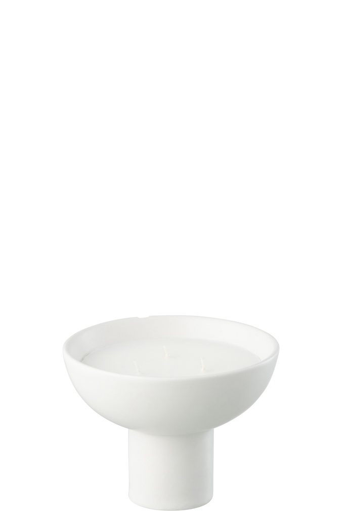 [45522] Bougie parfumée Tasse en céramique blanche