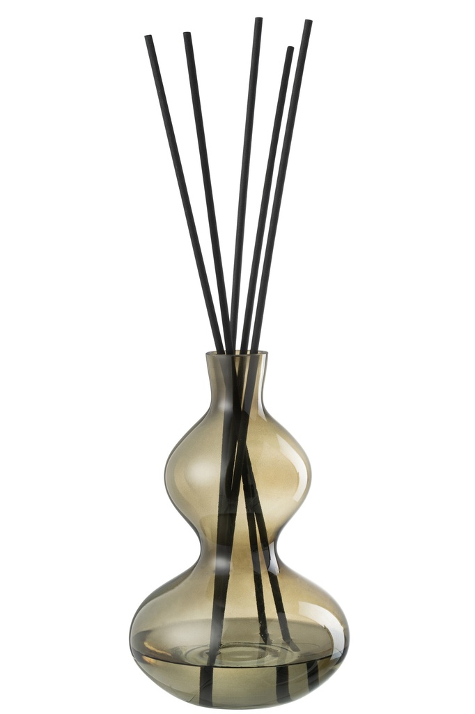 [45531] Scented Oil Olive&Frankincense Glass Green