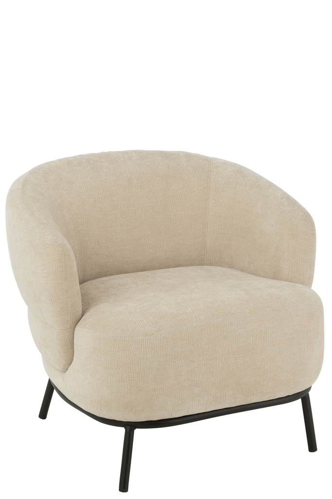 [46047] Fauteuil lounge Mars en bois de peuplier/mousse