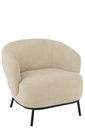Fauteuil lounge Mars en bois de peuplier/mousse