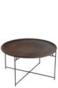 Table Round Iron/Mango Wood Brown/Black