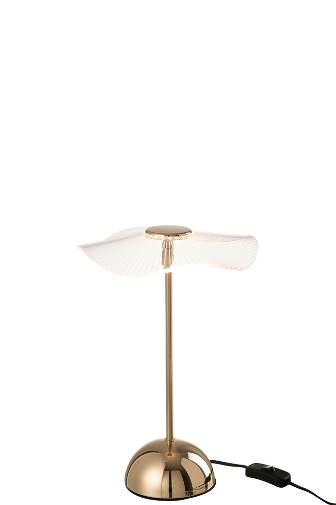 Lampe de table LED Fleur Métal/Plasma