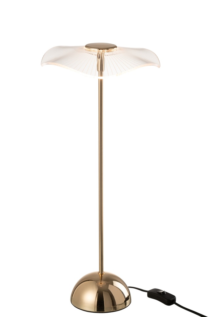 Lampe de table LED Fleur Métal/Plastique