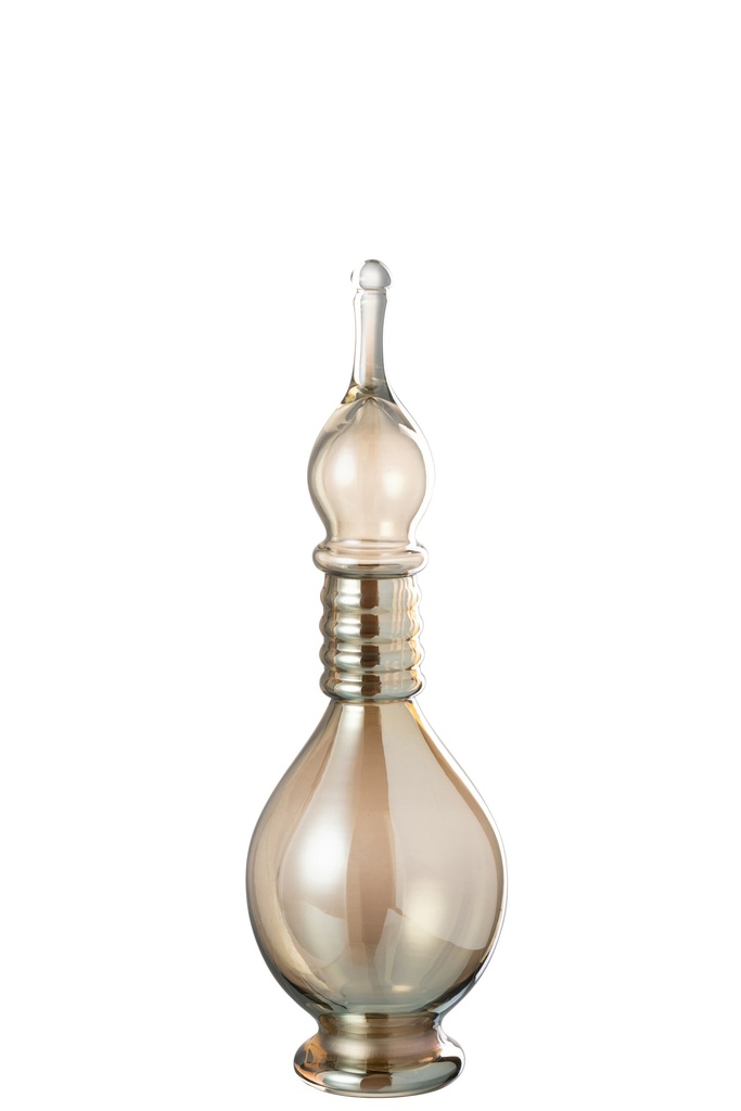 [48083] Vase + Bouchon Fiole Deco Joe Glass
