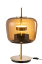 Lampe de table LED en verre marron