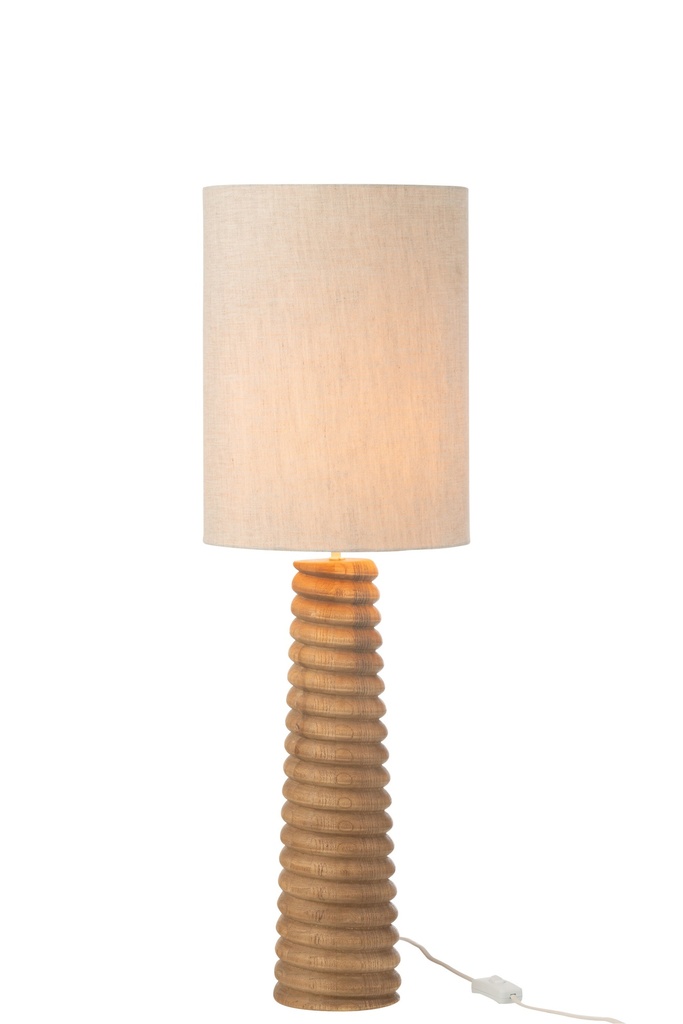 [49425] Lampe de table filetée en bois d'ailante