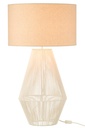 Lampe de table String Métal/Papier Blanc