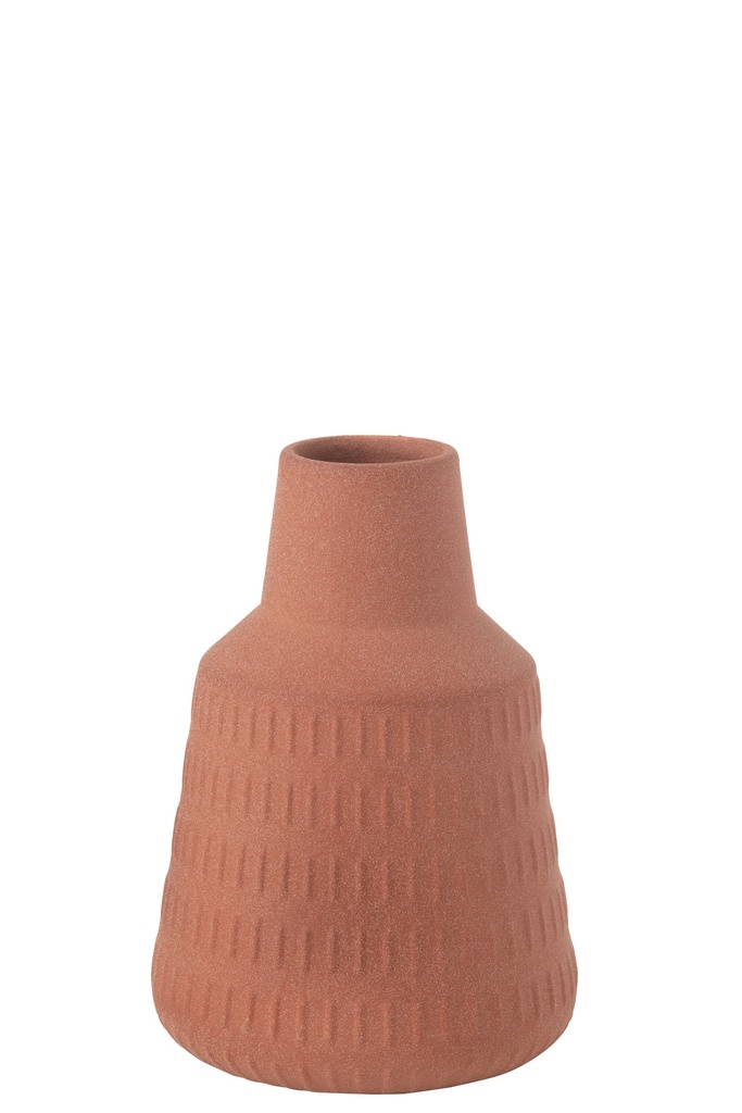 Vase Ria Carved Porcelain Terras