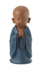 Monk Praying Resin Blue