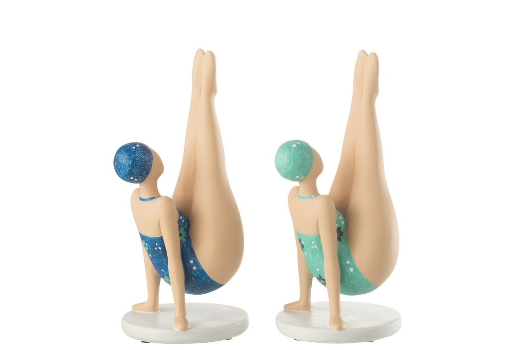Woman Yoga On Hands Polyresin