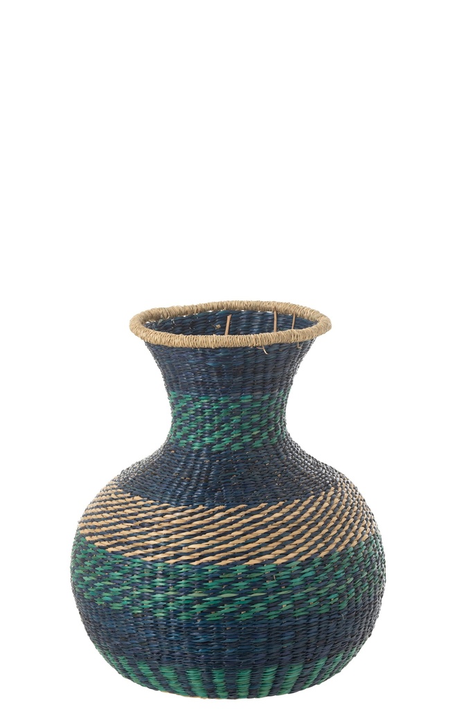 Vase Louisa Stripes Seagrass Dark