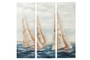Set Of 3 Painting Vog Acrylic/Canvas