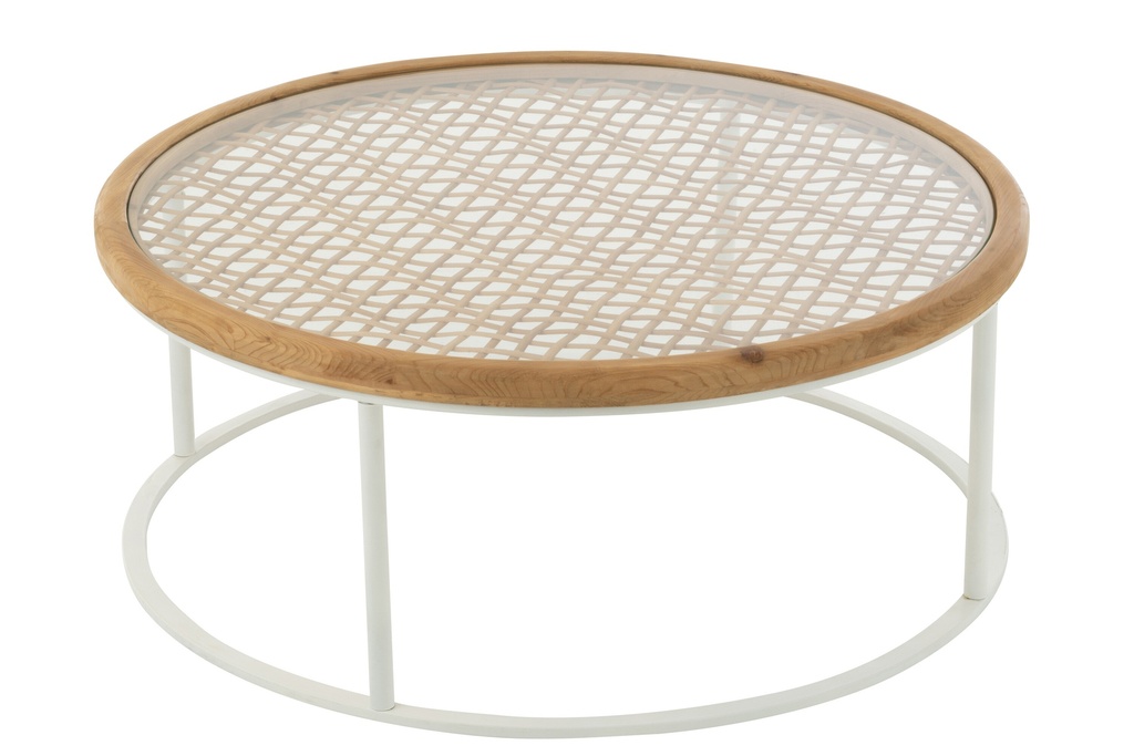 [52620] Coffee Table Mati Fir Wood/Iron