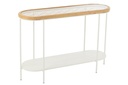 Console Mati Fir Wood/Iron Natural/White