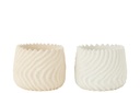 Flowerpot Maris Cement White/Cream Large