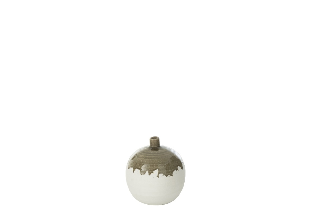 Vase Olea Bouteille Ronde Olive