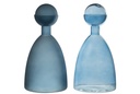 Vase Bottle+Cap Narrow Glass Shiny/Matte