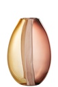 Vase Arun en verre marron/jaune grand format