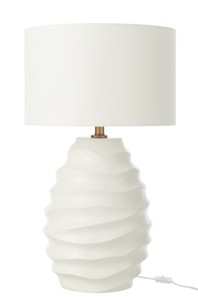 Lampe de table Waving Ceramic White