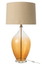 Lampe de table en verre ambré
