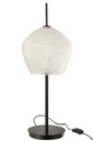 Lampe de table en verre blanc