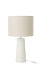 Lampe de table en céramique blanche