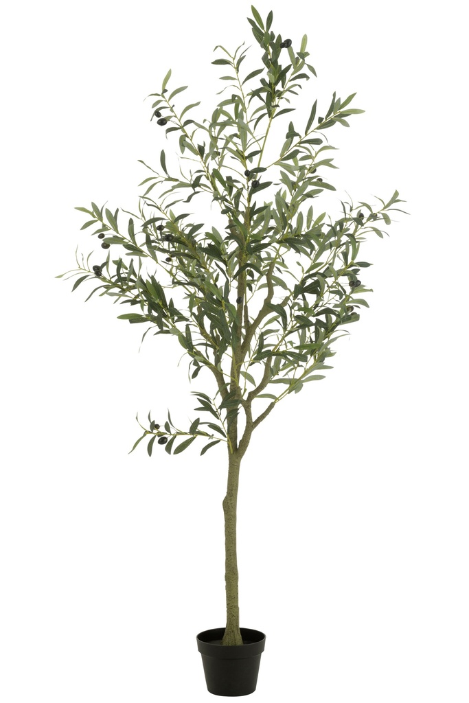 [54365] Olive Tree Pot Artificial Green