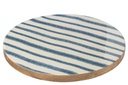 Tray Turning Round Stripes Mango