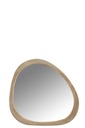 Miroir irrégulier en bois de manguier, petit