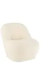 Stool Teddy Bouclé White