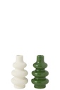 Vase Bouées Porcelaine Assortiment Vert/Blanc
