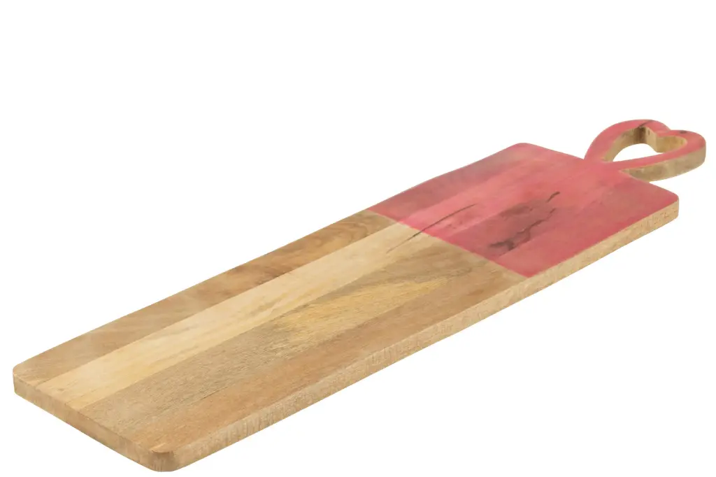 Planche de service longue en bois de manguier
