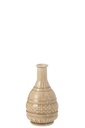 Vase en porcelaine sculptée beige