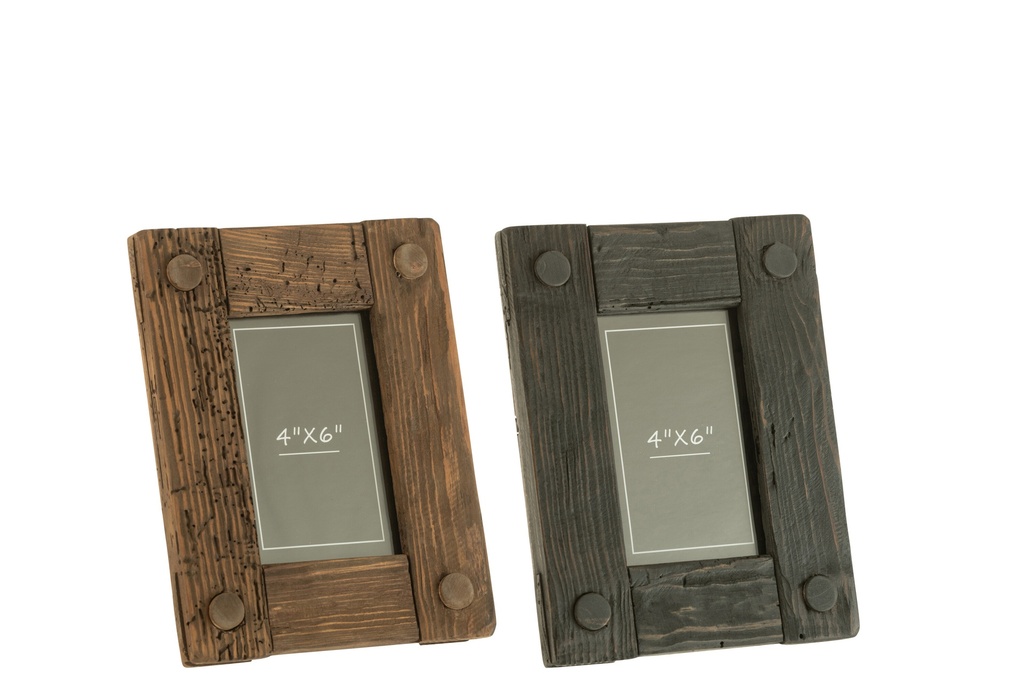 Cadre photo en bois de pin Nick