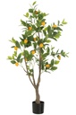 Citronnier artificiel en pot vert