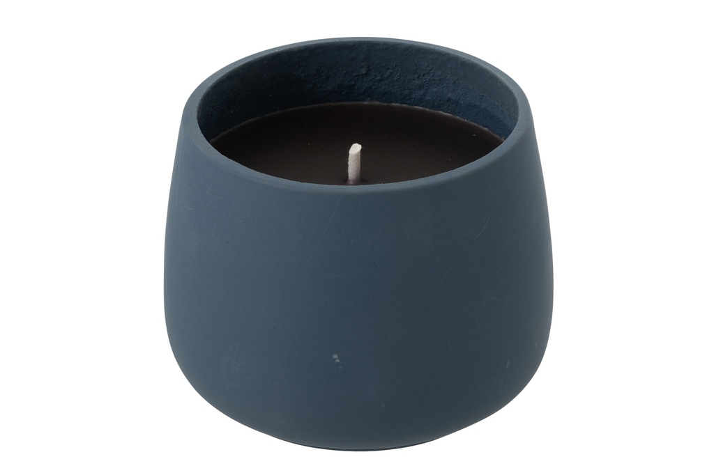 Outdoor Candle Cyra Cement Blue