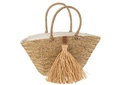 Beach Bag Tassels Seagrass/Raffia Natural