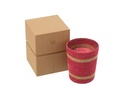 Panier de bougies parfumées en cire Fuchsia